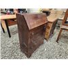 Image 2 : 424 -- VINTAGE FOLDING TOP SECRETARY DESK AND WOODEN DRESSER