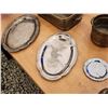 Image 2 : 427 -- ANTIQUE WEBSTERS DICTIONARY, VINTAGE COBALT STAR DISH, LARGE COBALT BOTTLES, SILVER PLATTER, 