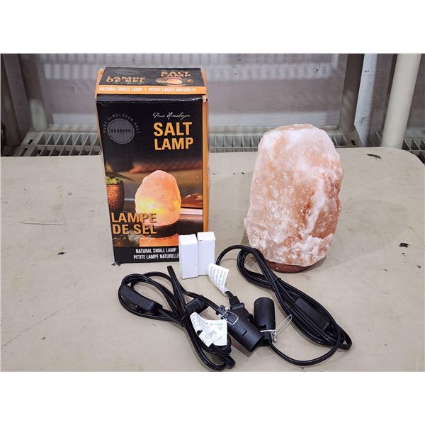 428 --  **BNIB** TWO HIMALAYAN SALT LAMPS WITH BULBS