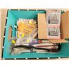 Image 2 : 453 -- BOX OF DRILL BITS, ASSORTED SIZES, WRECKER BAR, OSCILLATING BLADE, SCREW EXTRACTORS AND MORE