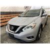 Image 2 : 0D -- 2016 NISSAN MURANO, SILVER, 103506 KMS, ALL WHEEL DRIVE