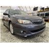 Image 8 : 29 -- 2008 SUBARU IMPREZA, BLACK, 250573 KMS, ALL WHEEL DRIVE