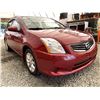 Image 8 : 3 -- 2012 NISSAN SENTRA 2.0, RED, 235392 KMS, FRONT WHEEL DRIVE
