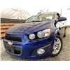 Image 1 : 12 -- 2013 CHEVY SONIC, BLUE, 110856 KMS, FRONT WHEEL DRIVE