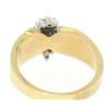 Image 5 : 14k Yellow Gold 0.50 ctw Terraced Round Brilliant Diamond Cluster Cocktail Ring