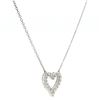 Image 2 : 14kt WG Diamond Heart Motif Necklace