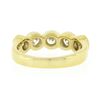 Image 7 : NEW Custom Made 18K Yellow Gold 1.21 ctw Bezel Diamond 5 Stone Wedding Band Ring