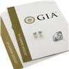 Image 1 : NEW Platinum 1.02 ctw GIA Round Brilliant Diamond Martini 4 Prong Stud Earrings