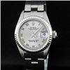 Image 1 : Rolex Ladies Stainless Steel Slate Grey 26MM Oyster Band Wristwatch