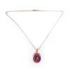 18K Yellow Gold Tourmaline & Diamond Pendant