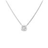 Image 5 : 0.93 ct. Diamond Solitaire Necklace - 14KT White Gold