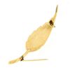 Image 4 : Tiffany & Co. 14K Yellow Gold Detailed Flared Textured Curved Leaf Pin Brooch