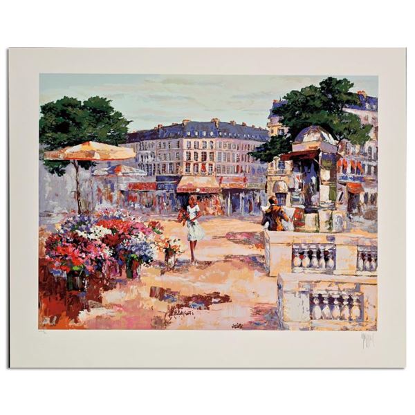 Flower Market by Mark King (1931-2014)