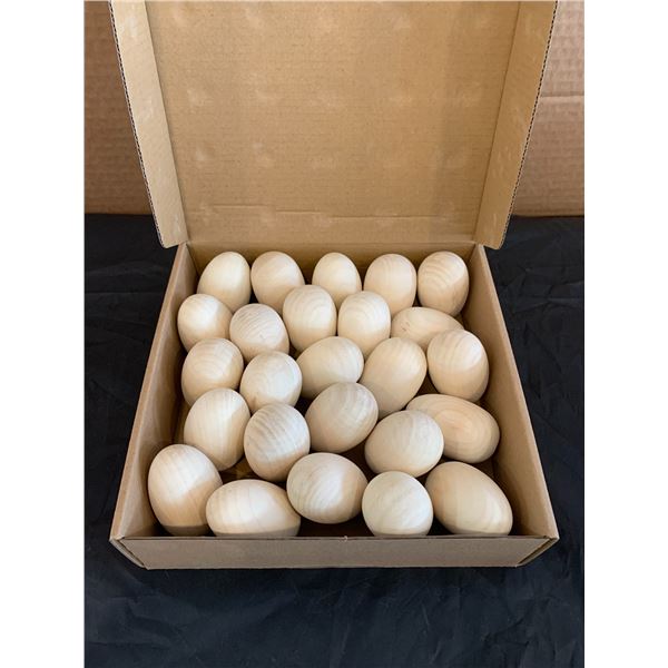 Wooden Easter Eggs Wood Colour Arts & Crafts