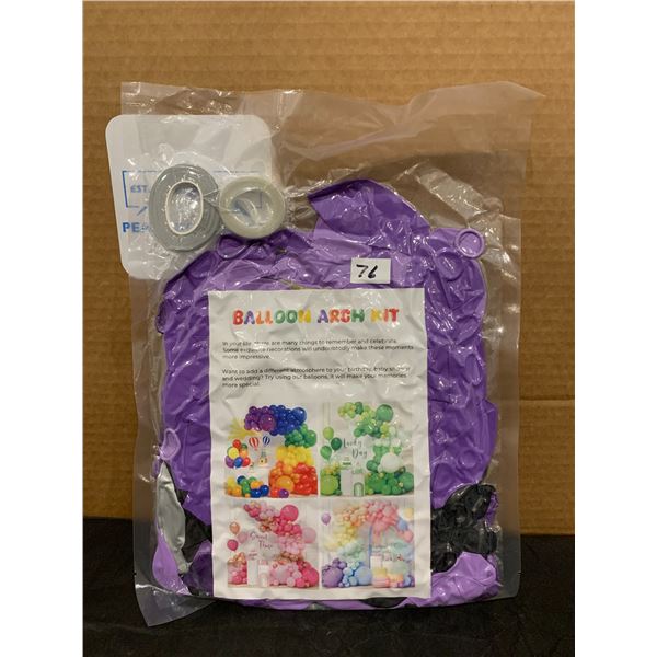 Purple And Grey Balloon Arch Kit