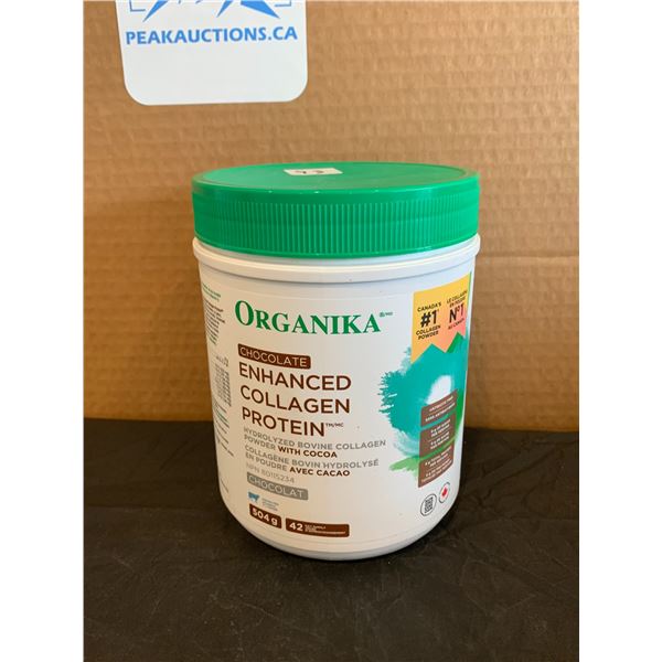 Organika Chocolate Enhanced Collagen Protein Powder 504g Exp 05 2025