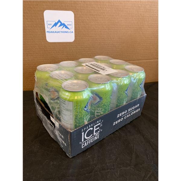 Sparkling Ice +Caffeine Zero Sugar Citrus Twist 12 Pack 16oz Per Can