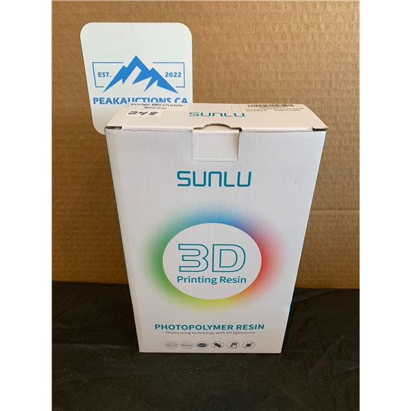 Sunlu Water Washable Solid Grey 3D Printing Resin Photopolymer Resin 1 Kg