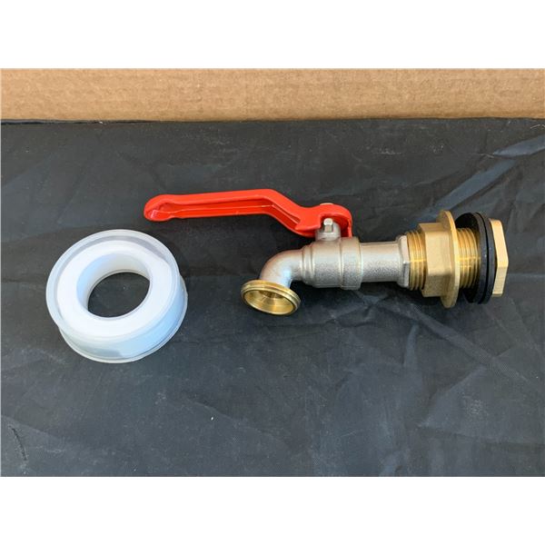 Brass Spiget For Rain Catcher Tubs Pools Etc