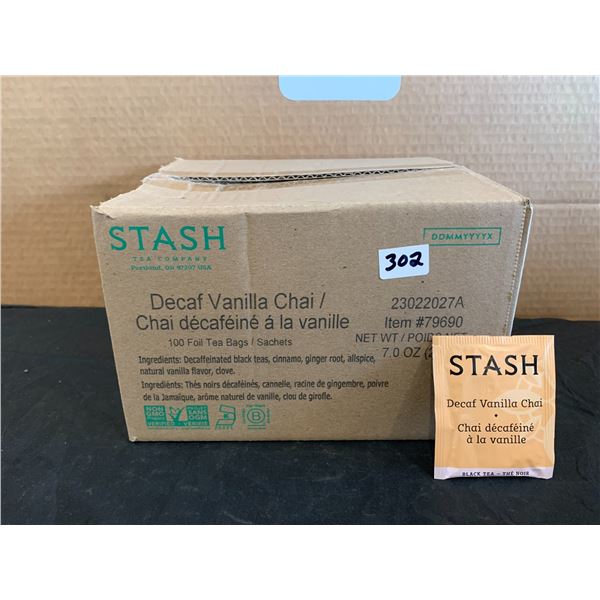 Stash Tea Decaf Vanilla Chai Tea 100 Foil Tea Bags