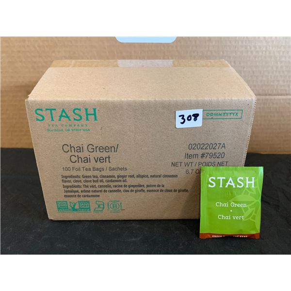 Stash Tea Chai Green Tea 100 Foil Tea Bags