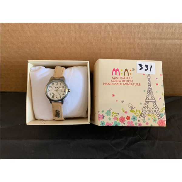 Mini Watch Korea Design Hand Made Miniature Rabbit