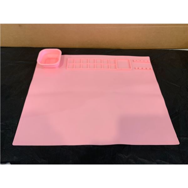 Queceay Silicone Painting Mat For Children Pink