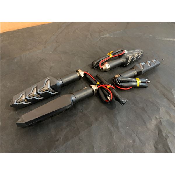 Kinstecks 4 Pcs Motorcycle Indicators Flowing Turn Signal Lights 12v Led