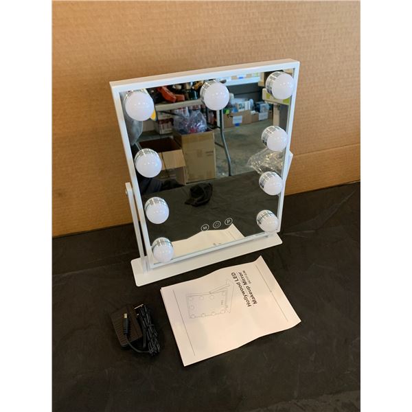 Leishe Vanity Makeup Mirror With 9 Dimmable Bulb Lights