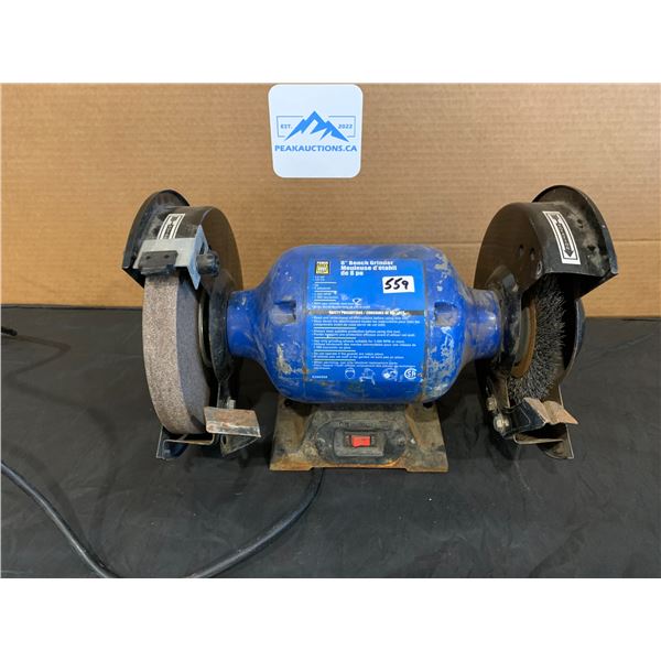 Power Fist 8" Bench Grinder Working