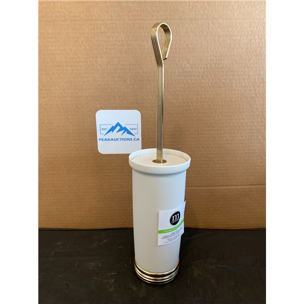 Bowl Brush White/Soft Brass