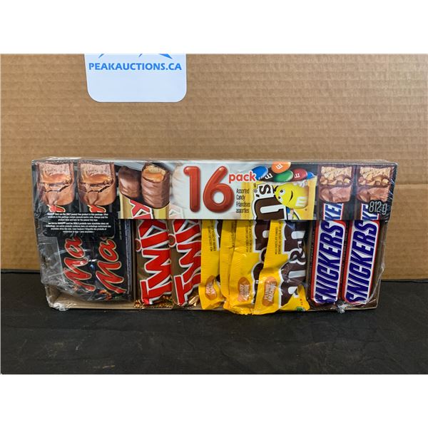 16  Pack Assorted Chocolate Bars Mars Twix M&M,s Snickers BB Mar 11, 2025