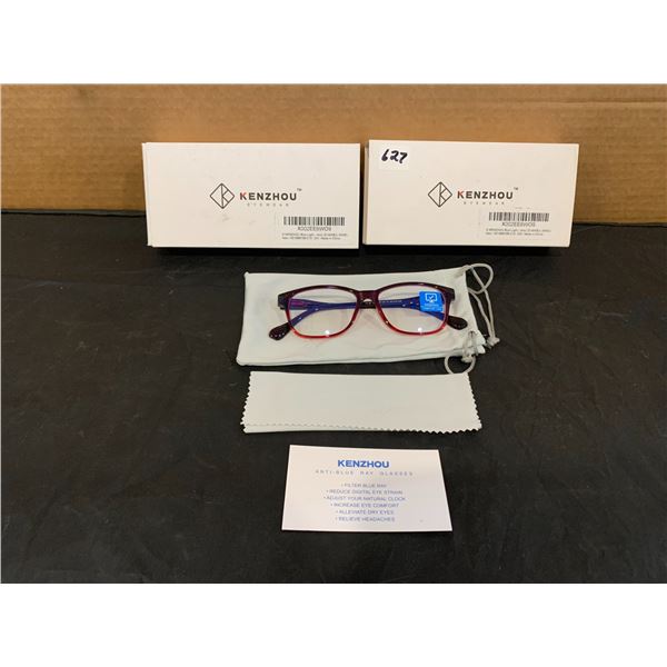 Lot of 2 Kenzhou Blue Light Blocking Glasses