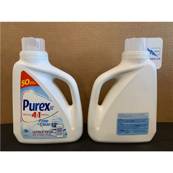 Lot of 2 Purex 4 in 1 Coldwater Laundry Detergent 50 Loads x 2