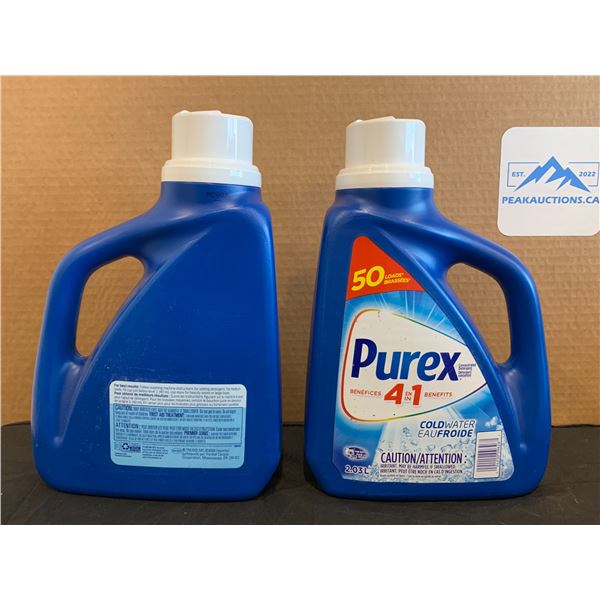 Lot of 2 Purex 4 in 1 Free & Clear Laundry Detergent 50 Loads x 2