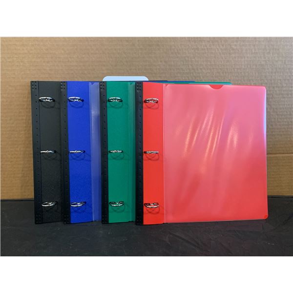 Suin Telescoping Binder 4 Pack Assorted Colours