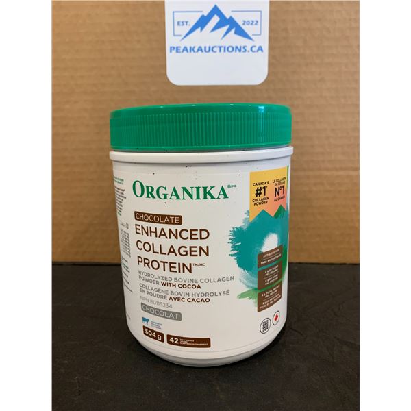 Organika Chocolate Enhanced Collagen Protein Powder 504g Exp 05 2025