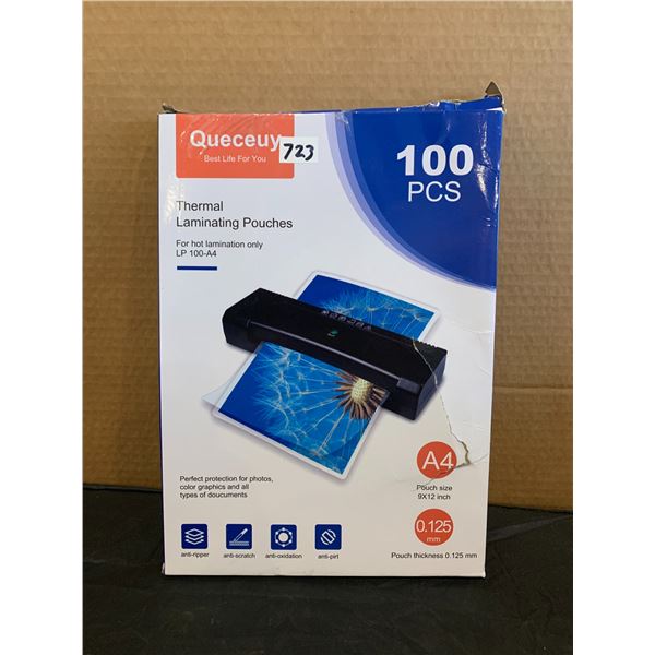 Queceuy Thermal Laminating Pouches LP 100-A4 100 Pcs