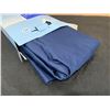 Image 3 : Oeko-Tex 400 Thread Count Fitted Sheet Blue Twin Size