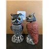 Image 1 : Vansruly 2 Pcs Small  Fake Owl Decoy To Scare Birds Etc 11" Height