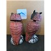 Image 2 : Vansruly 2 Pcs Small  Fake Owl Decoy To Scare Birds Etc 11" Height