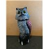 Image 1 : Vansruly Large Fake Owl Decoy To Scare Birds Etc 15" Height