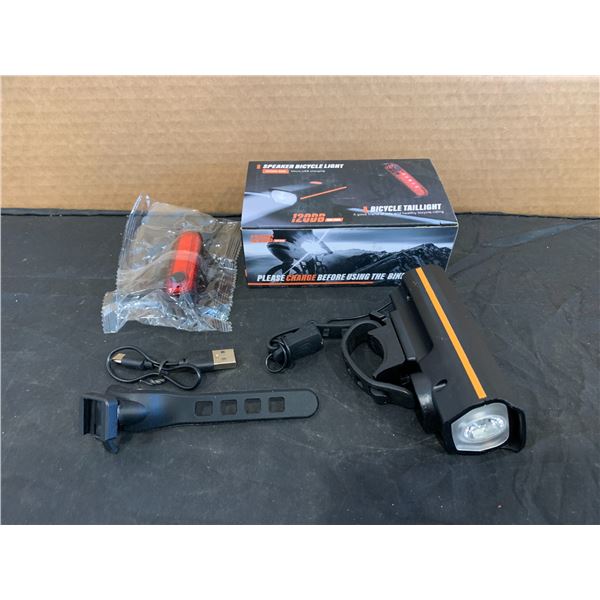 Bluetooth Speaker Bicycle Light - Micro USB Charging