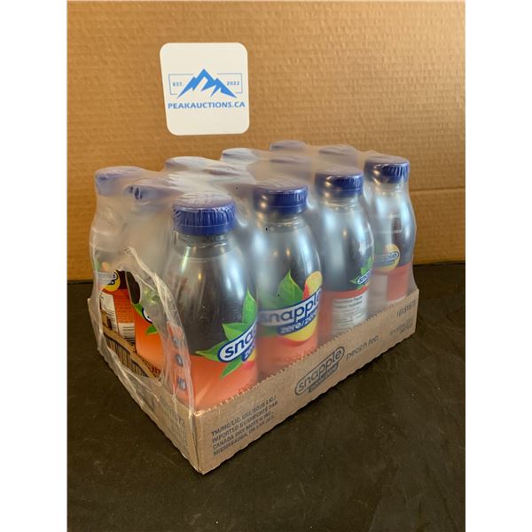 Snapple Zero Sugar Peach Tea 12 pack - Exp Apr 25 2025