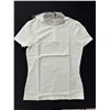Image 1 : COMPETITION POLO, SQUARE PERFORATED ZIP S/S, SIZE M, WHITE