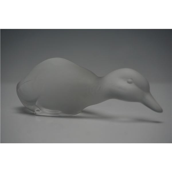 Baccarat Crystal Duck Figurine
