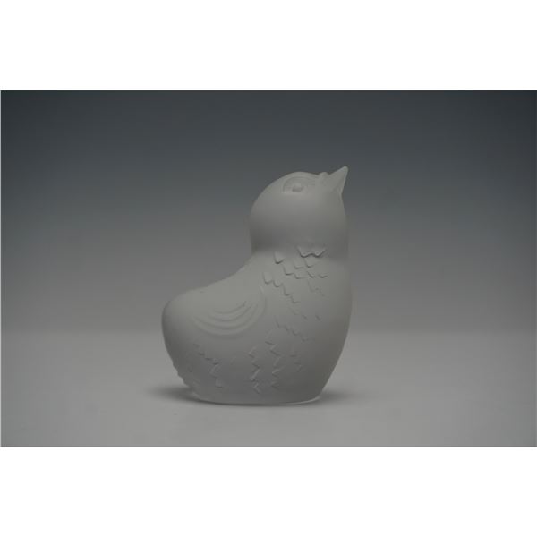 Baccarat Crystal Chick Head Up Figurine