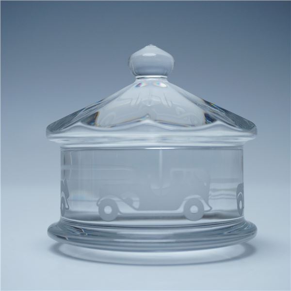 Baccarat Crystal Merry-Go-Round Paperweight, Vintage Car