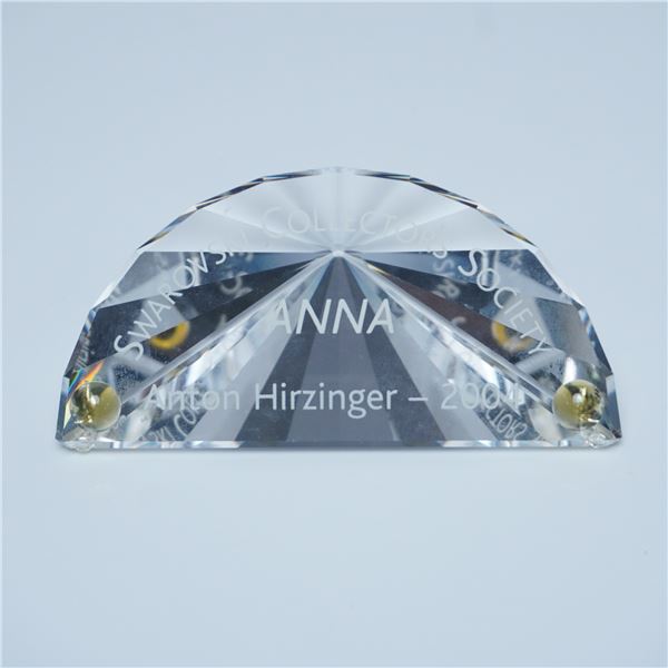 Swarovski 2004 Annual Edition Crystal Plaque, Anna