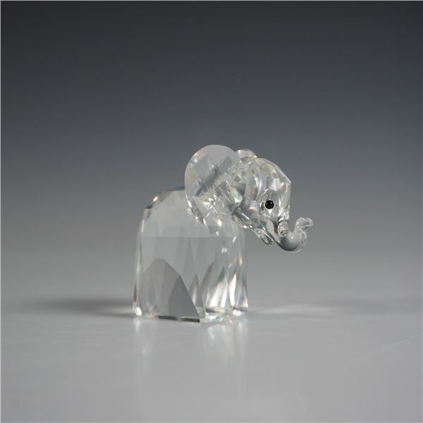 Swarovski Crystal Figurine, Elephant with Metal Tail